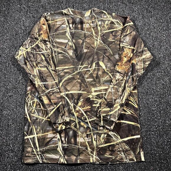 Spartan Outdoors Camo Long Sleeve Shirt Men’s XL Realtree Pattern Hunting Tee - Picture 2 of 5